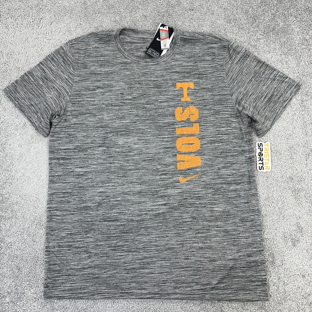Tennessee Volunteers Shirt Mens XL Gray Nike Dri Fit Sideline Velocity VOLS Tee